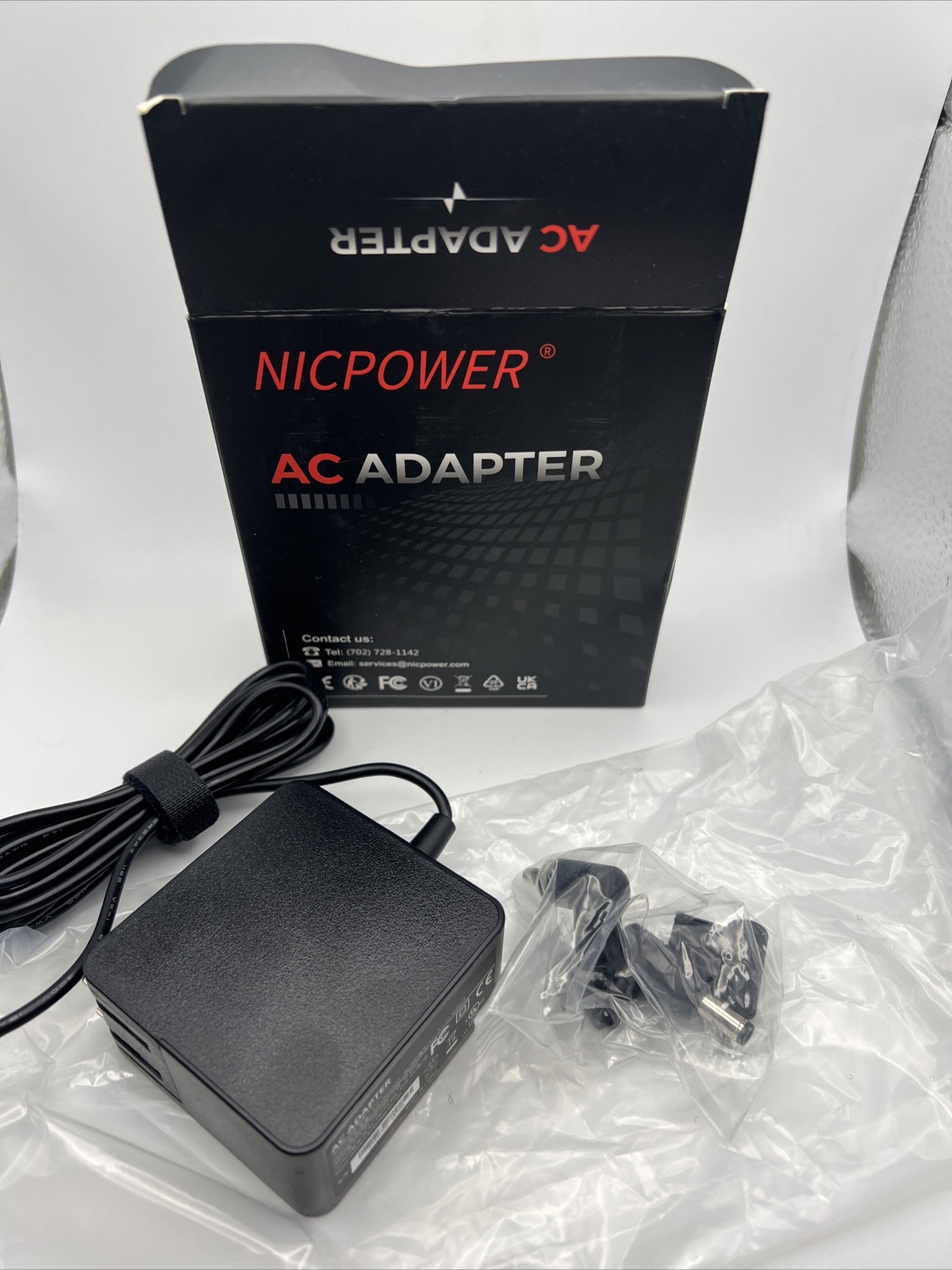 NicPower Charger for Asus Laptop Round Connector 65W, 45W, 33W