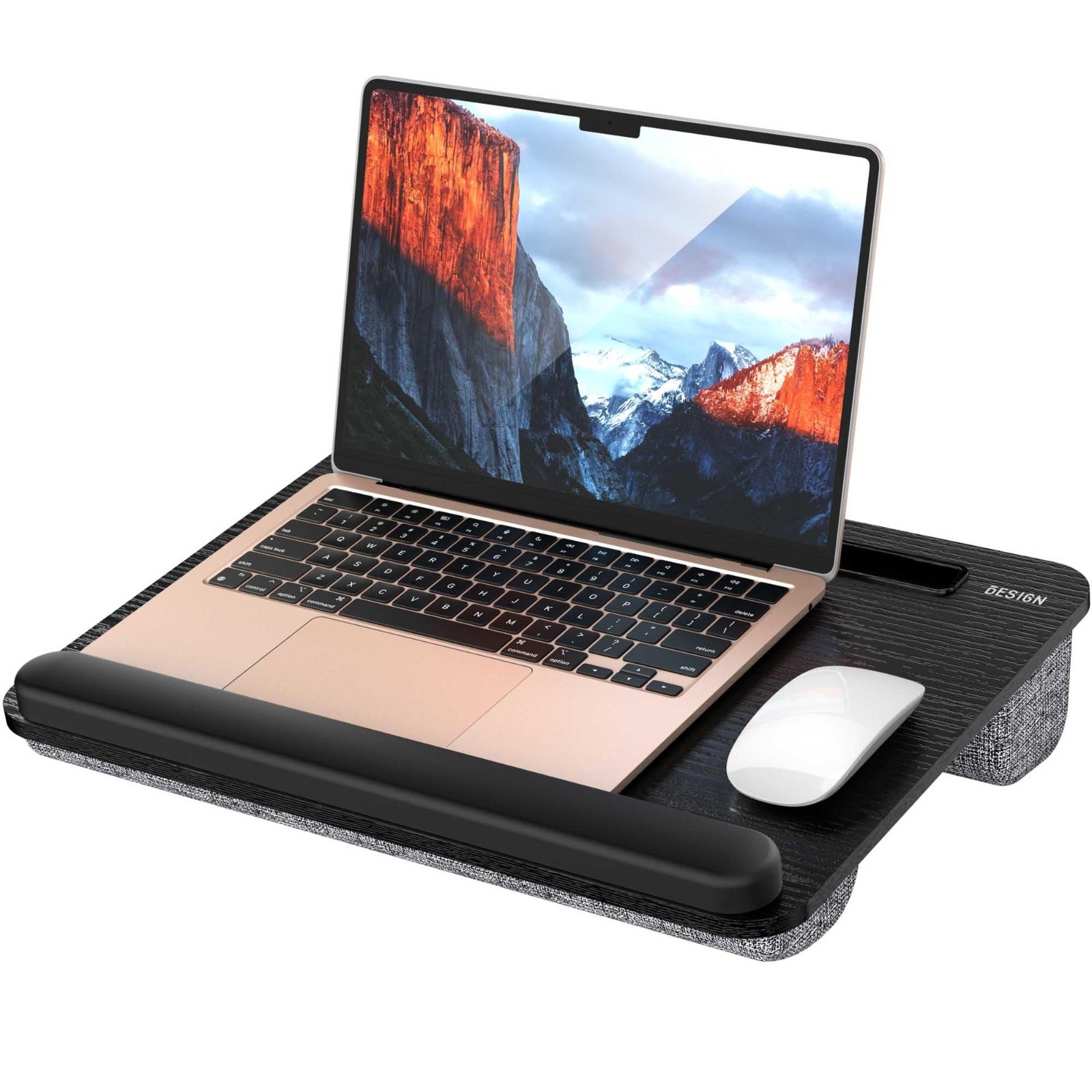 Portable Laptop Stand with Pillow Cushion, Fits Up to 14" Laptops, Anti-Slip, De