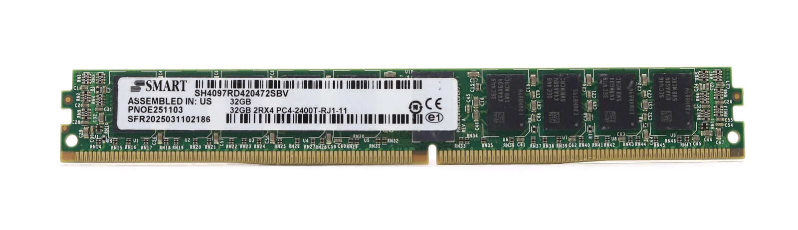 Smart 32GB 2Rx4 PC4-2400T-RJ1-11 ECC REG Server Memory SH4097RD420472SBV Tested