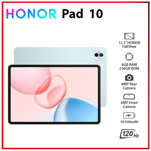 (WiFi+5G) HONOR Pad 10 5G 8GB+256GB CYAN Octa Core Bluetooth Android PC Tablet