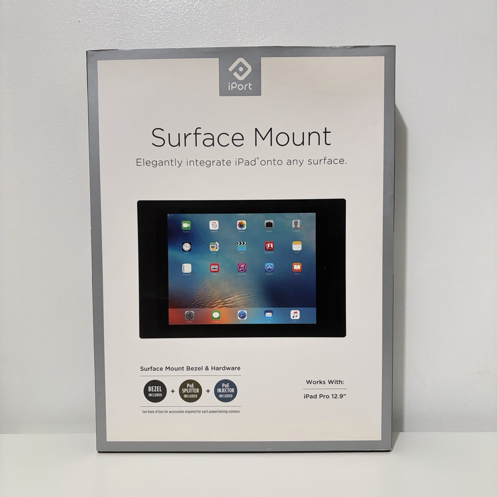 iPort Surface Mount Bezel for Apple iPad Pro 12.9" - Black - New Open Box
