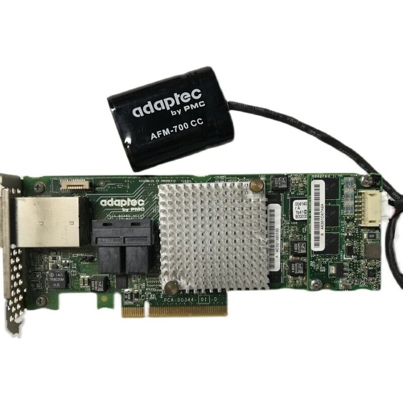 Dell Adaptec PCI-E 12Gb SAS Controller ASR-8885 2277000-R 24VP1 With battery