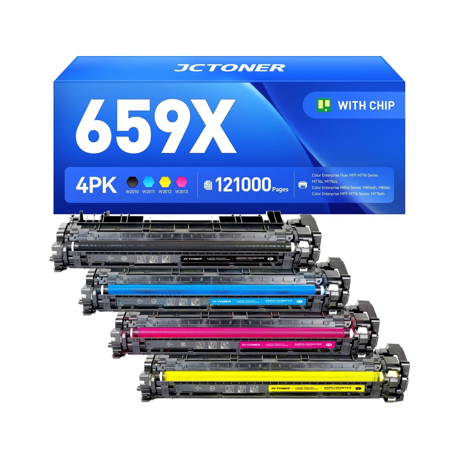 659X Toner Cartridges 4 Pack 659X 659A Replacement Compatible for HP Color La...