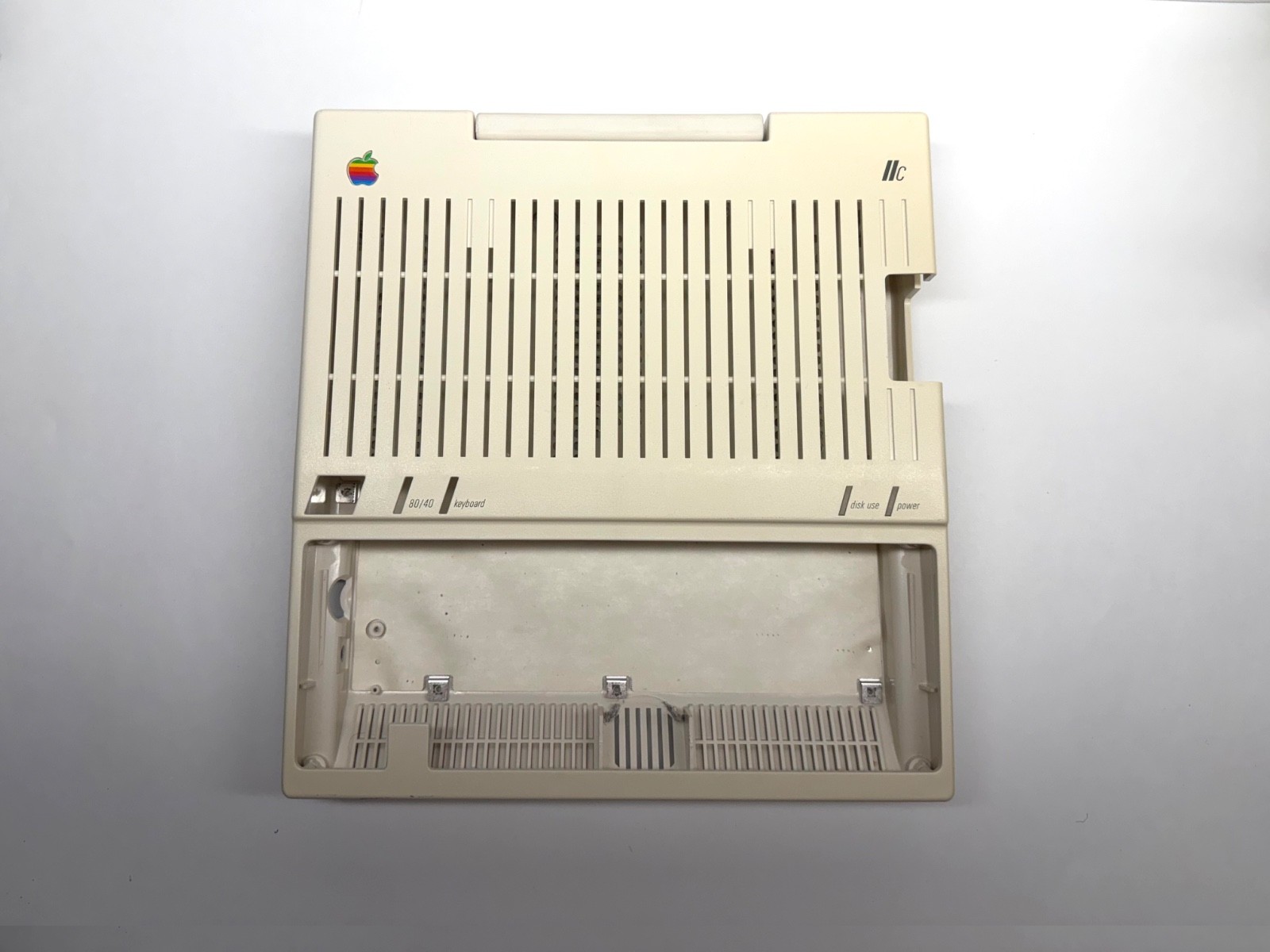 Vintage 1983 Apple IIc A2S400 Complete Plastic Bezel Case Replacement & Handle
