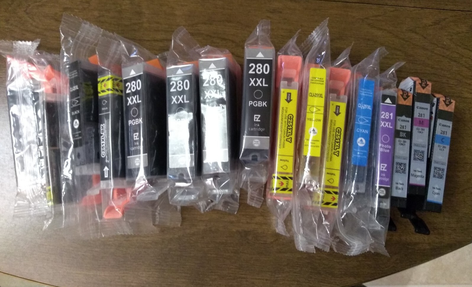 bigt lot 16 sealed vintage printer ink
