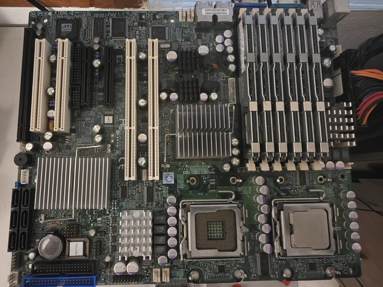 SuperMicro X7DVL-E Motherboard with Intel Xeon E5405 2.0GHz CPU and 24Gb Memory