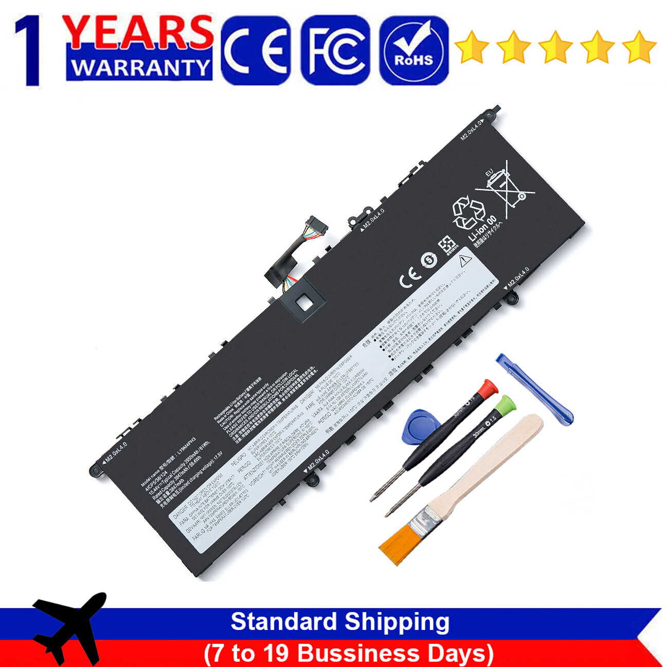 L19M4PH3 L19D4PH3 Battery For Lenovo Ideapad Yoga Slim 7 Pro-14ARH5 Pro-14ITL5