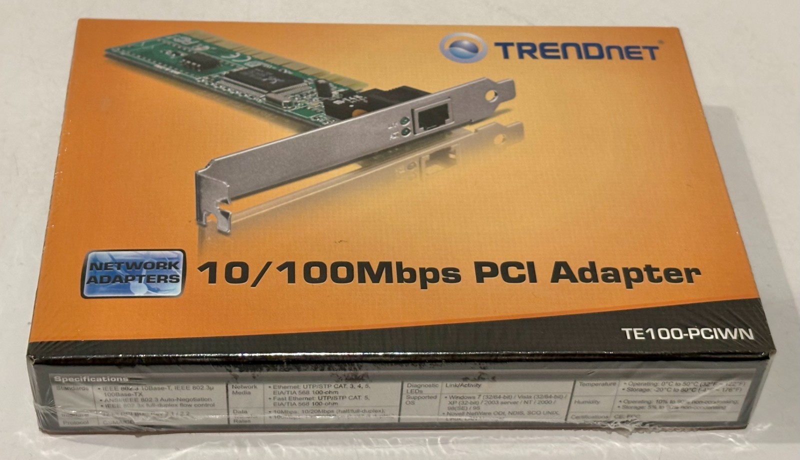 Trendnet TE100-PCIWN 10/100Mbps PCI Adapter