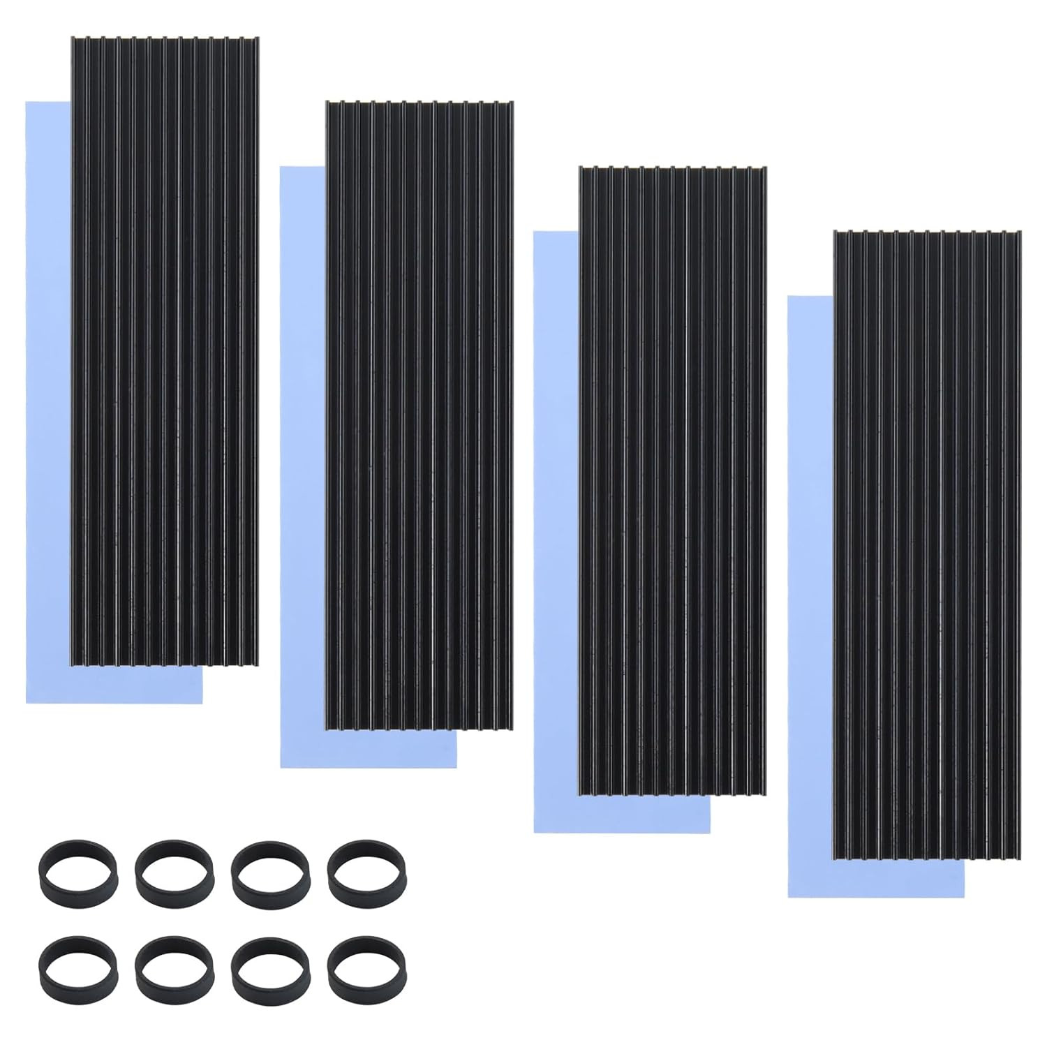 4PCS M.2 SSD Heatsink 2280, NVMe Thermal Pad Cooler for PC PS5