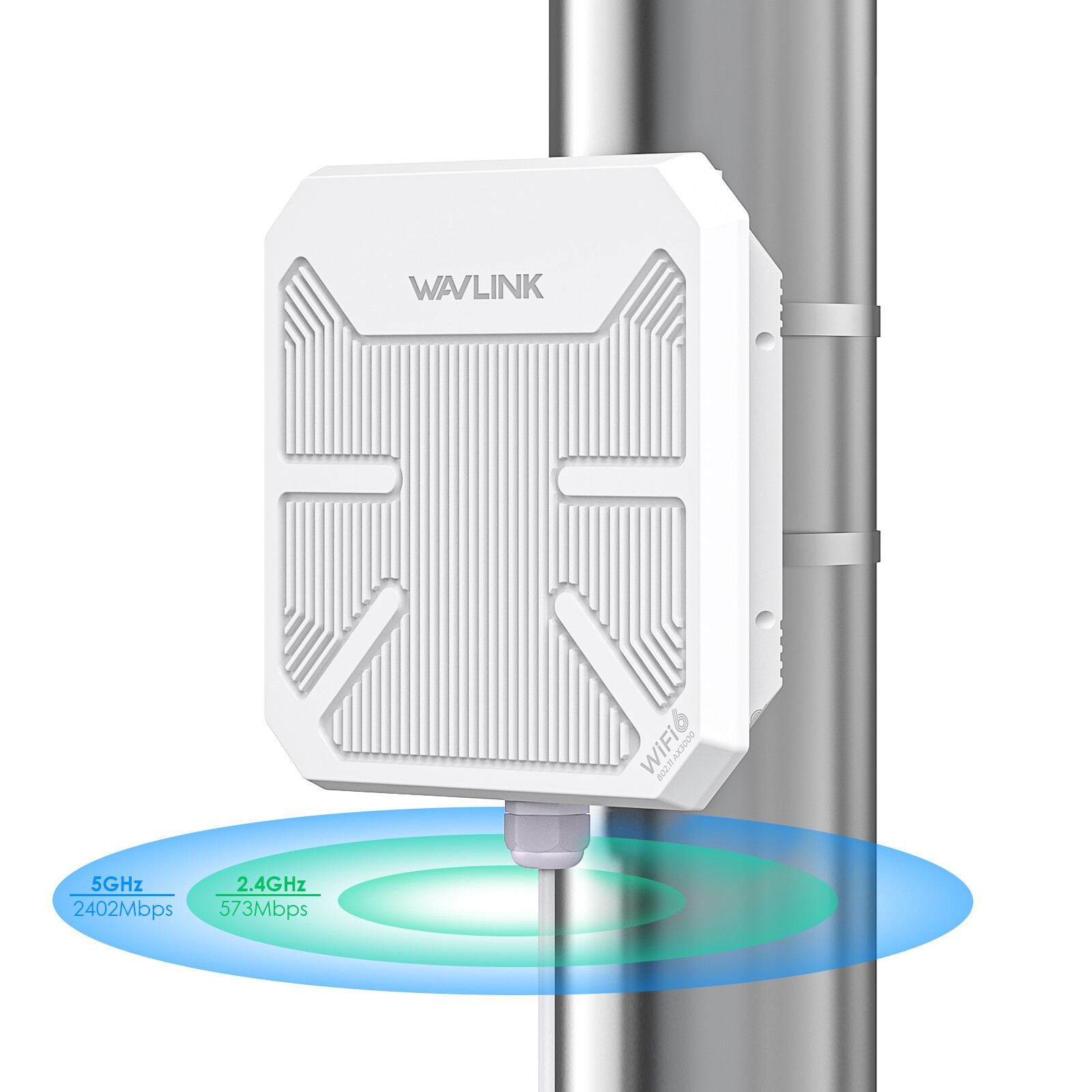 WAVLINK AX3000 OUTDOOR WIFI 6 EXTENDER WATERPROOF WIRELESS ROUTER ACCESS POINT