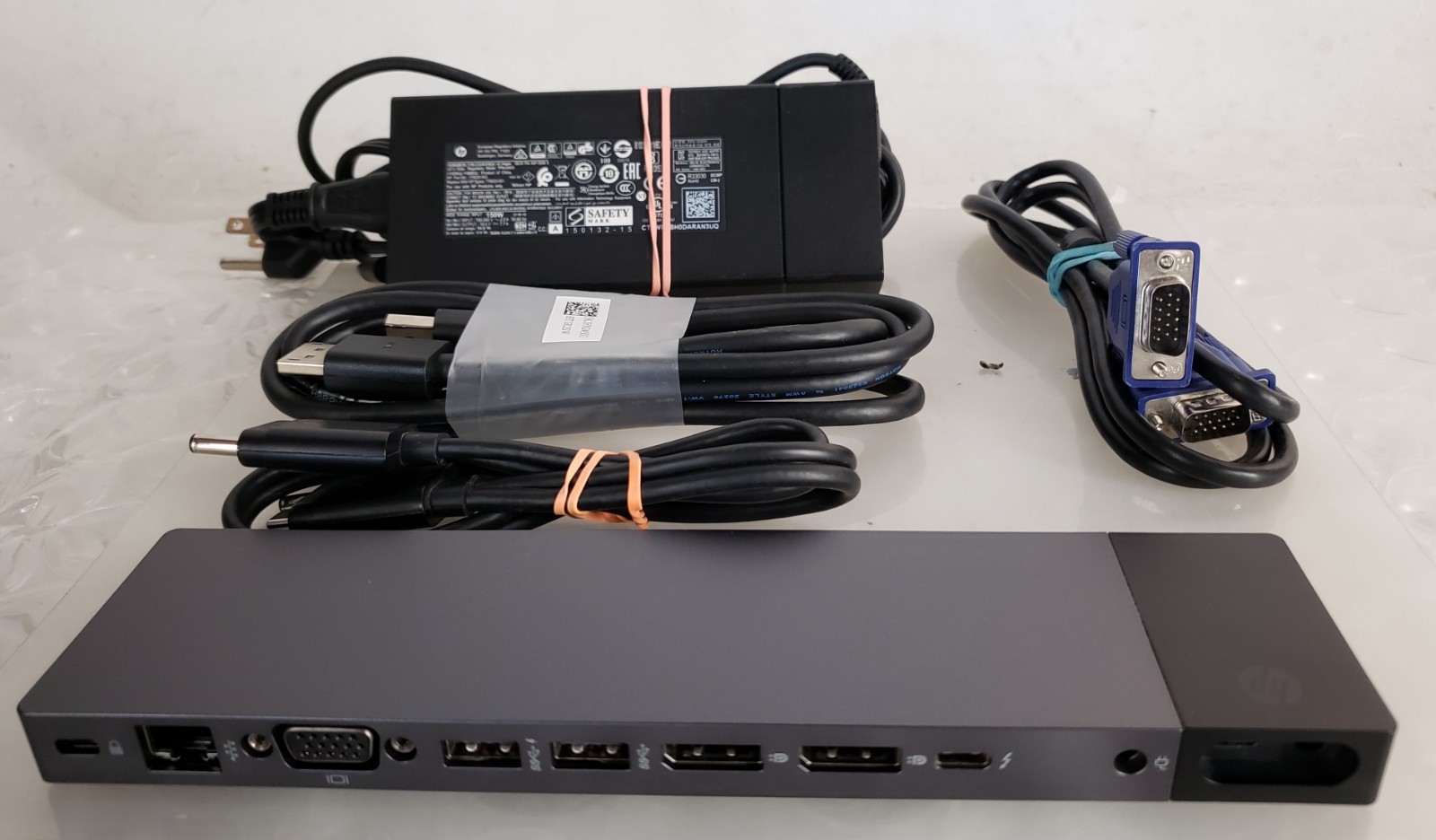 HP Elite Thunderbolt 3 / ZBook thunderbolt 3 Dock w/ OEM 150w AC+Cable+VGA+DP