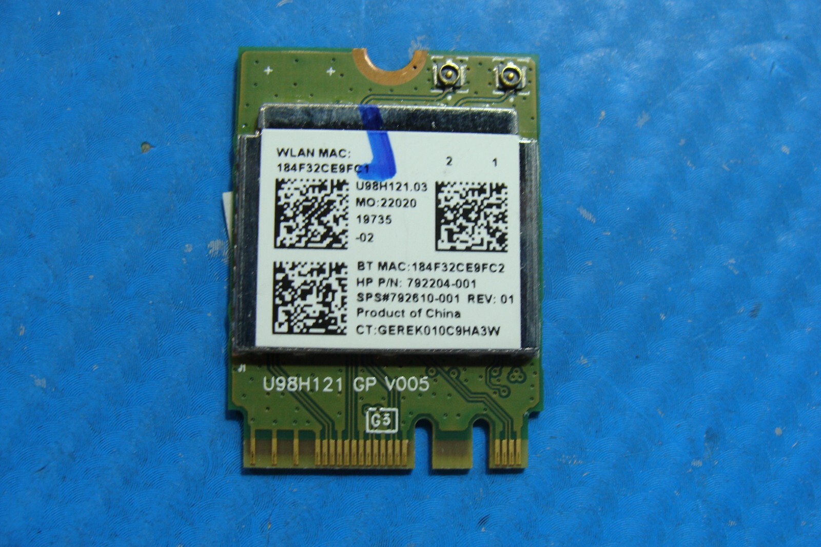 HP 15ac156nr 156 Genuine Laptop WiFi Wireless Card 792610005 RTL8723BE G2U