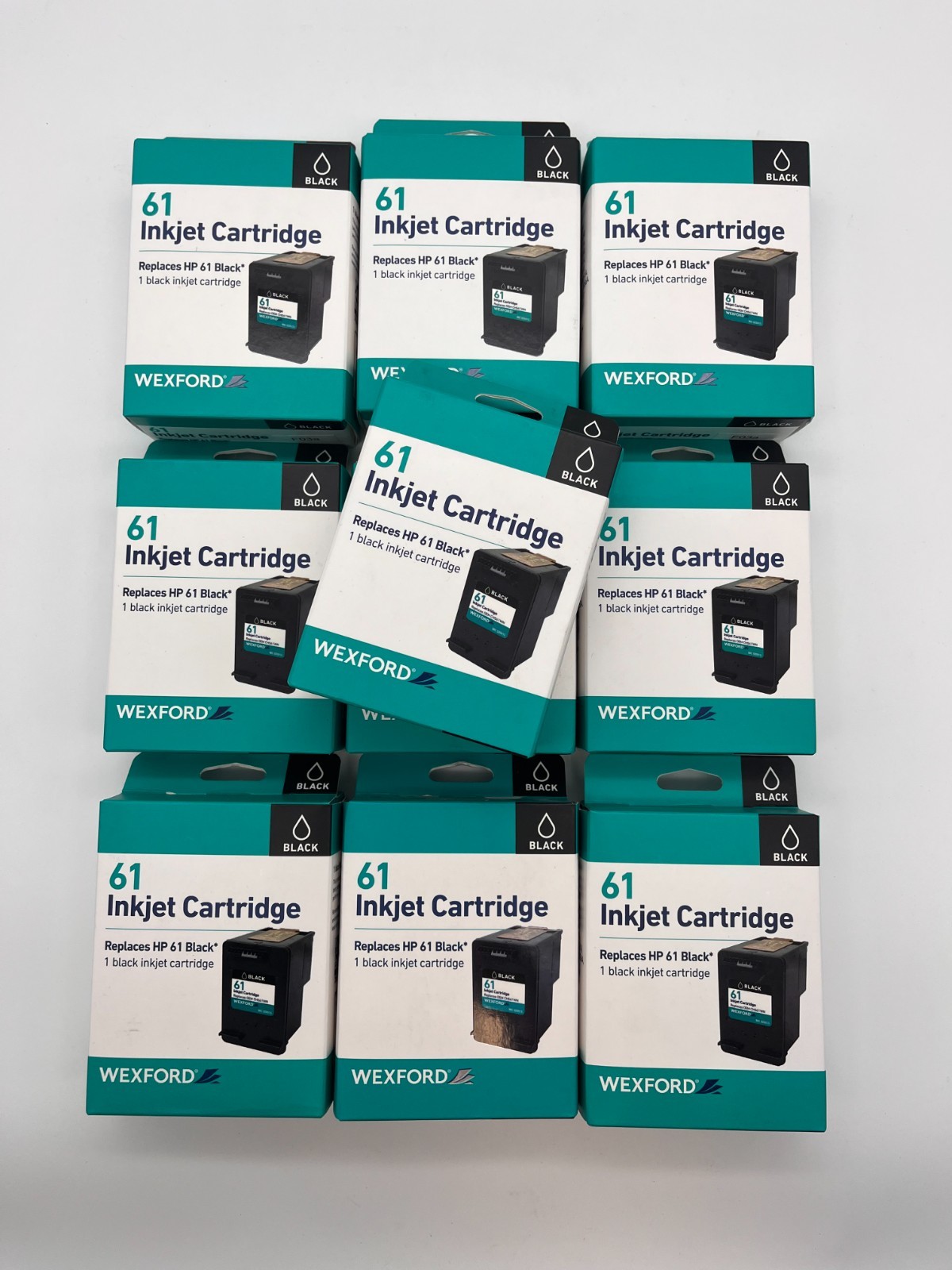 WEXFORD 61 INKJET CARTRIDGE REPLACES HP 61 BLACK INK *10 or 25* ALL SEALED