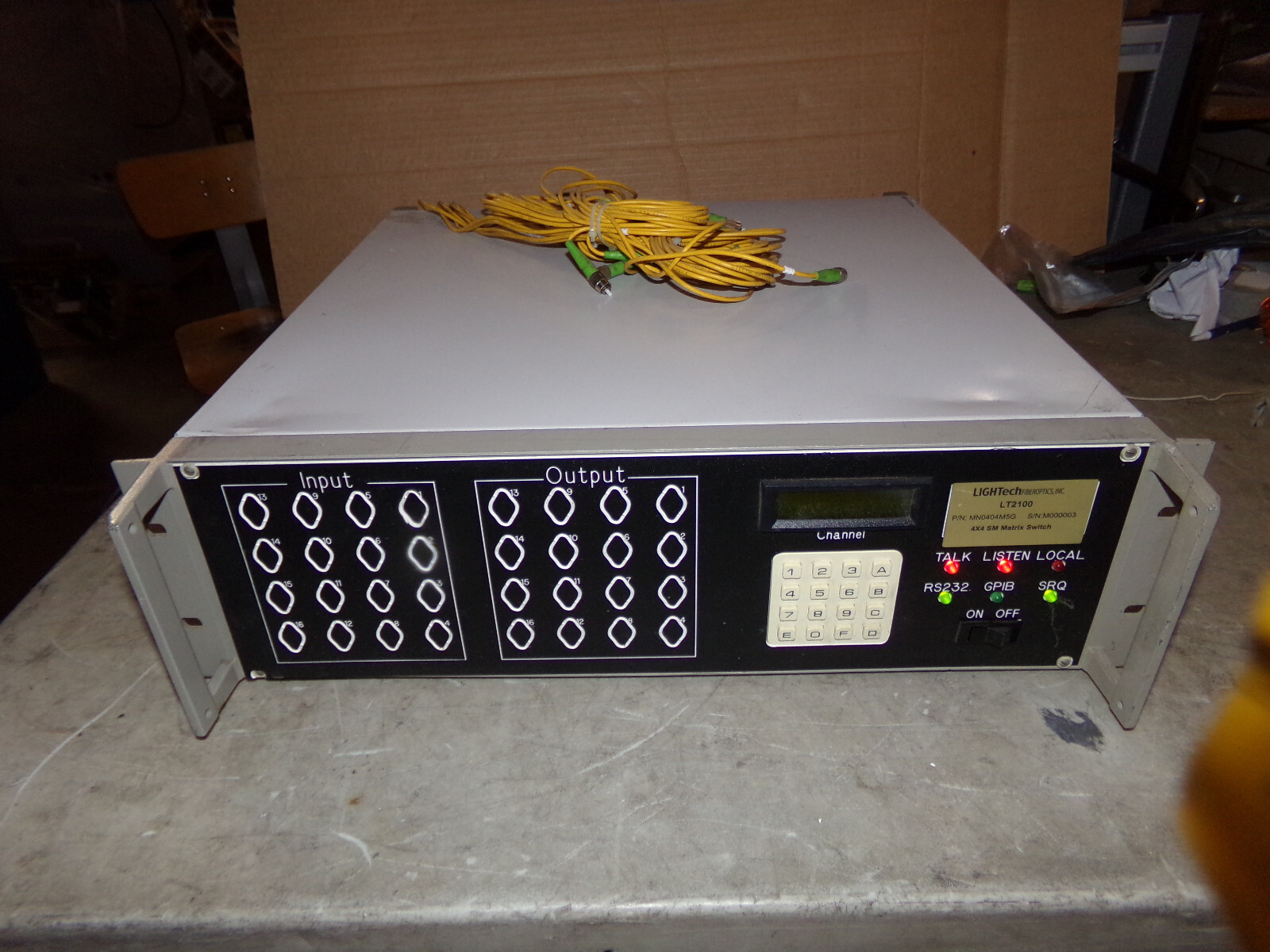 Vintage Lightech LT2100 Fiber Optics Switch