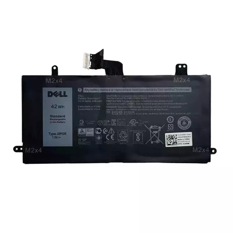 Genuine 42Wh 7.6V J0PGR laptop Battery For Dell Latitude 5285/5290 2-in-1 Series