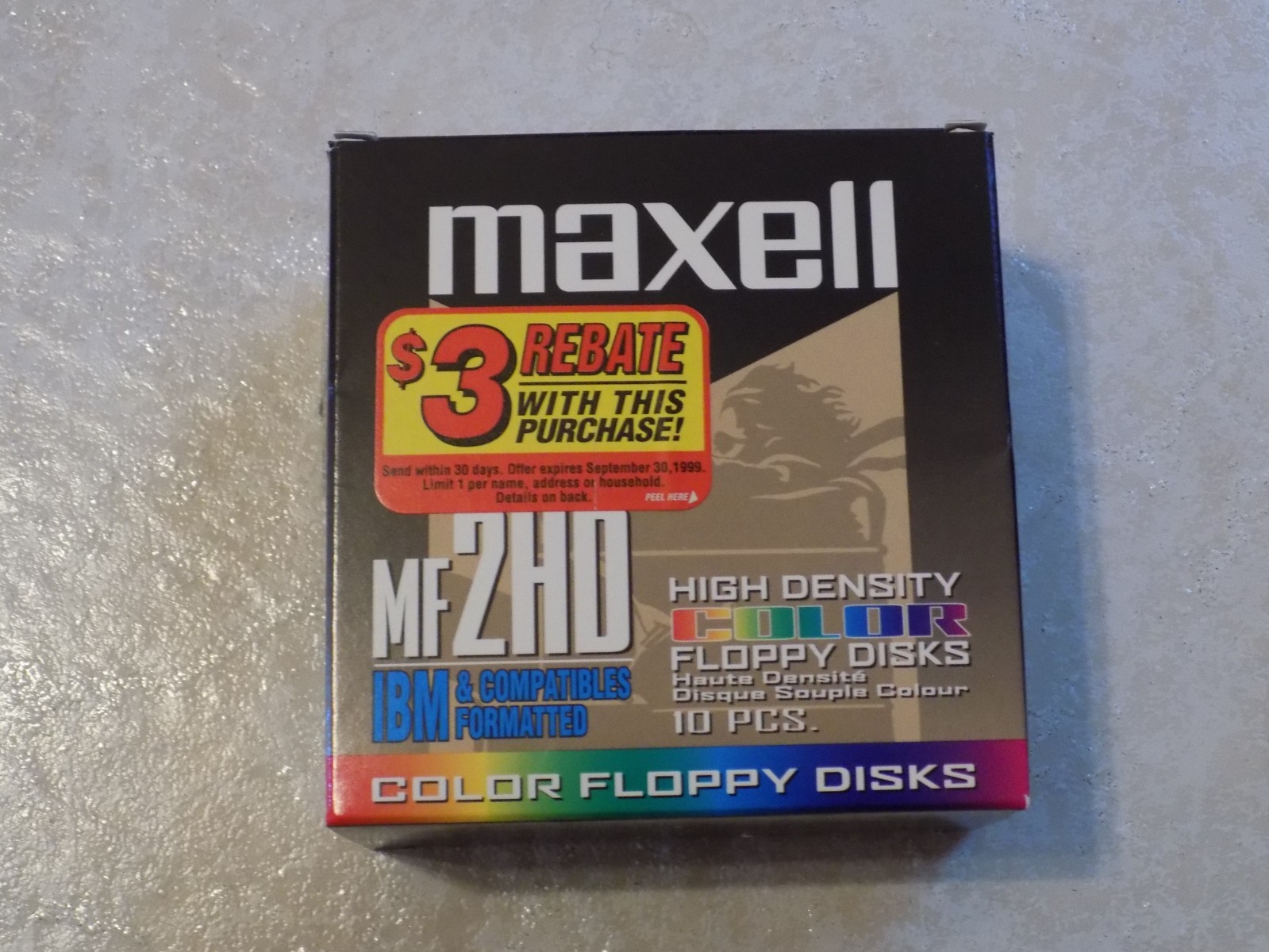 Maxell MF 2HD IBM Formatted High Density Floppy Disk 8 Pack - NEW Open Box