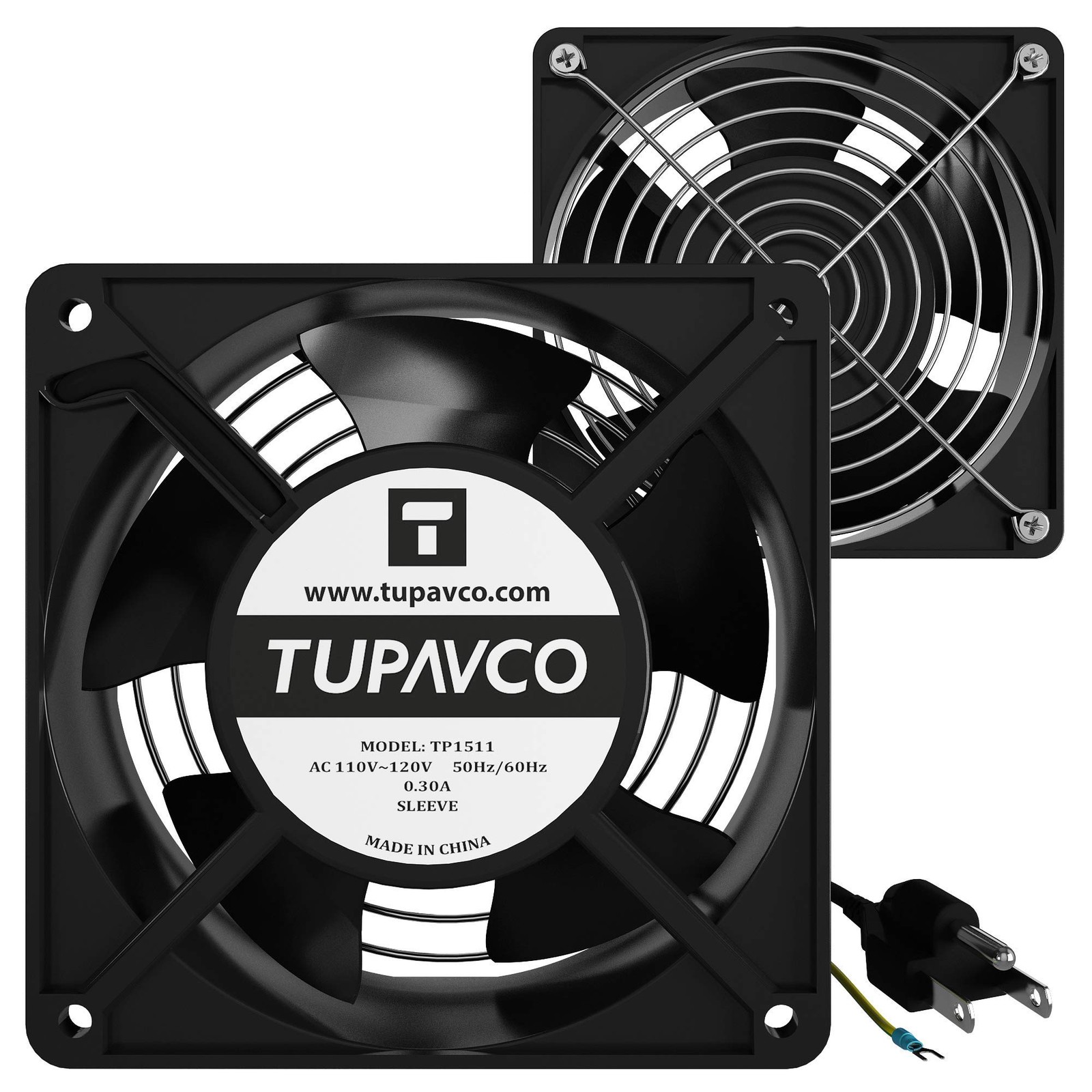 Server Rack Cooling Kit: Dual 120mm Fans, 55dBa, 110V AC, Steel Frame