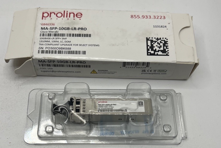 Proline MA-SFP-10GB-LR-PRO is a Cisco Meraki MA-SFP-10GB-LR compatible SFP+