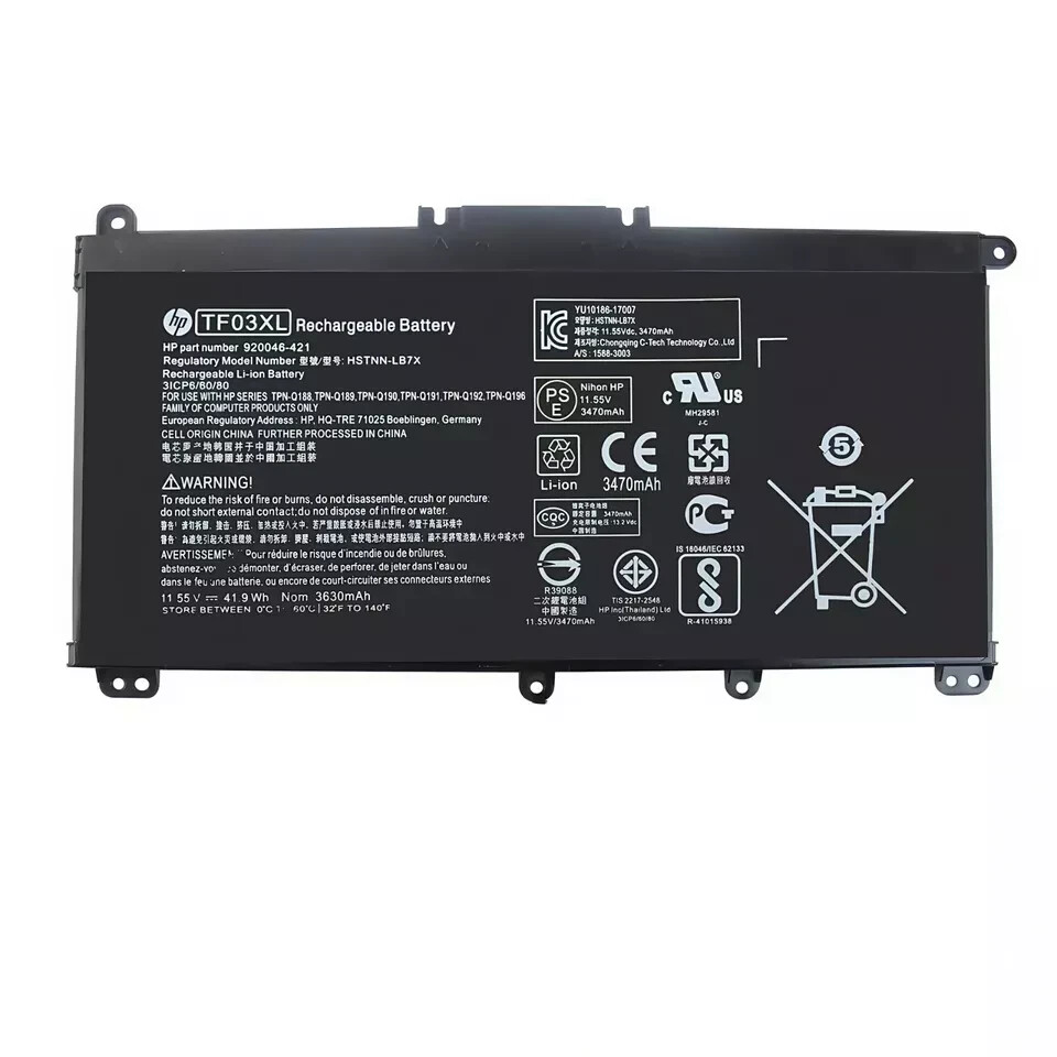 Genuine OEM TF03XL Battery For HP Pavilion 14-BK 14-BF 15-CC 15-CD 15-CK 17-AR