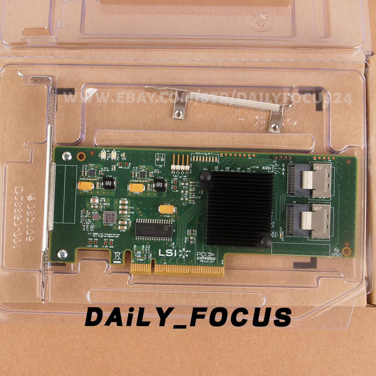 LSI 9211-8i IT Mode ZFS FreeNAS unRAID 6G SAS HBA FW:P20 2x Bracket in box