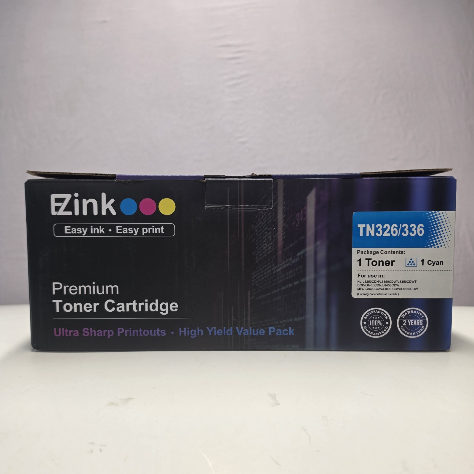 EZink Premium TN326/336 Cyan Laser Toner Cartridge Compatible for Brother