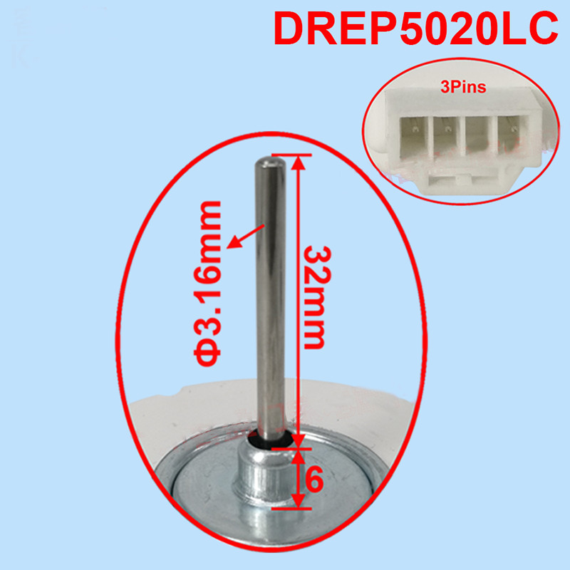 1x For Refrigerator Evaporator Fan Motor DREP5020LC 2.1W DC12V 