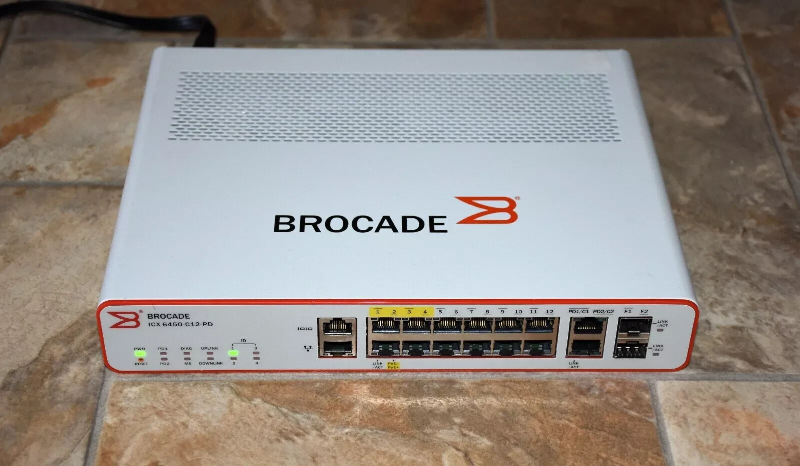Brocade ICX6450-C12-PD Communications 12-Port Managed Switch