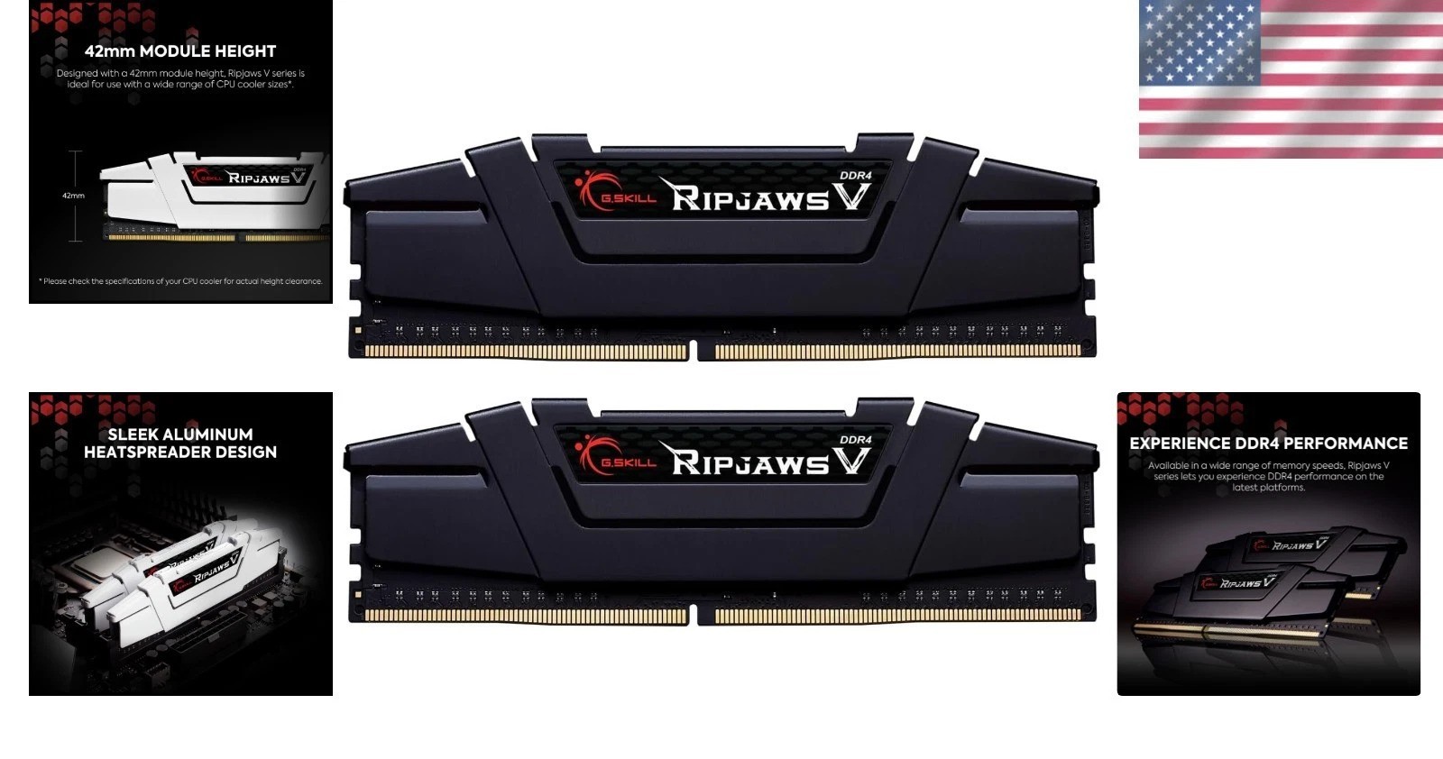 RipjawsV 32GB RAM Kit - 3600MHz CL18 U-DIMM``