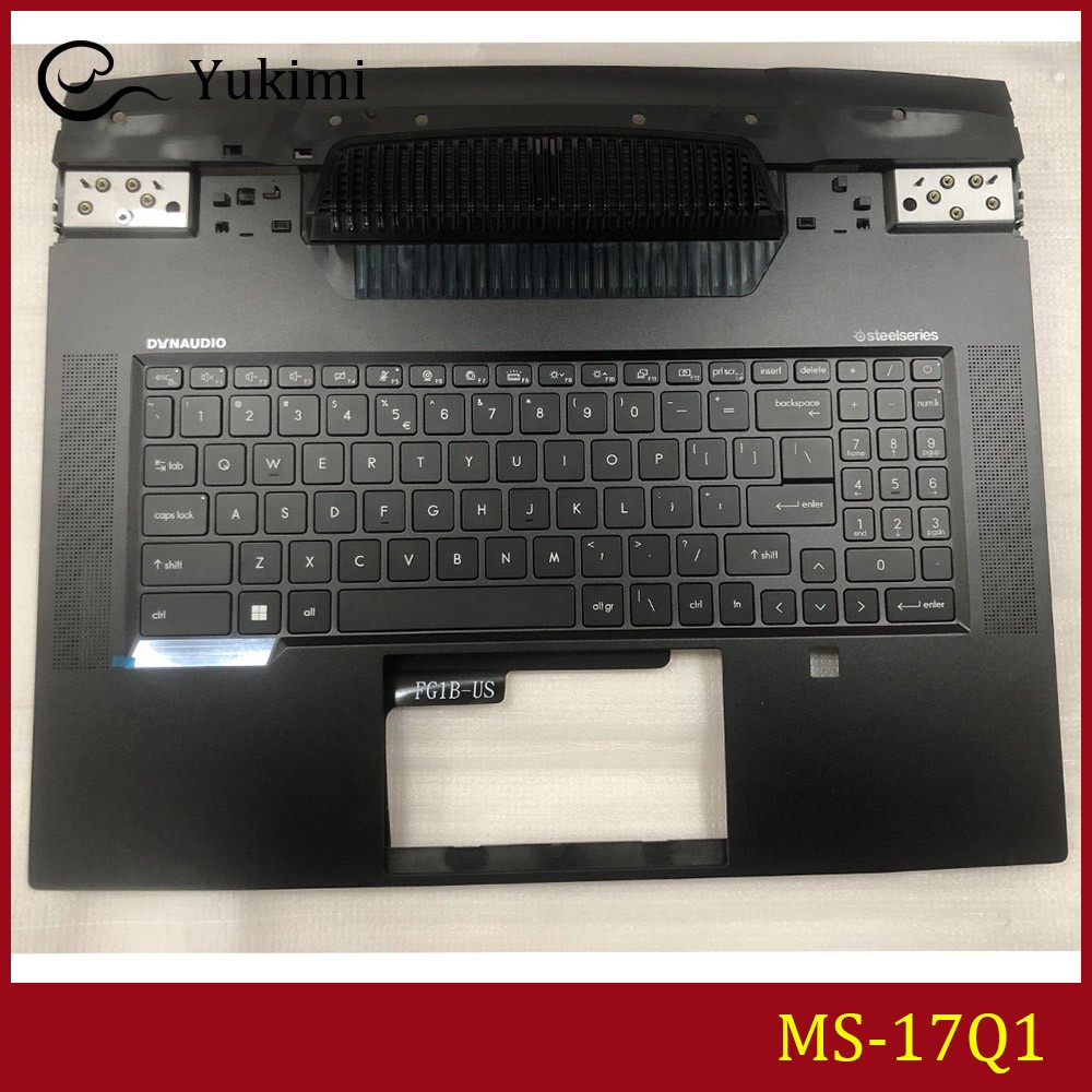 MS-17Q1 MS-17Q2 FOR MSI Titan GT77 Black C Shell Upper Palmrest RGB Keyboard
