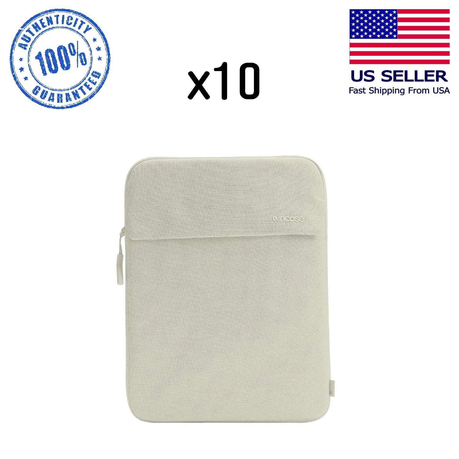 Bulk Lot of 10 Incase Crosstown Sleeves for 16-inch Laptop Limestone Woolenex