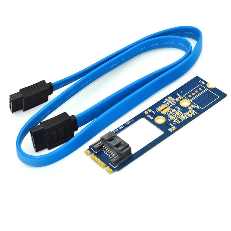 M2 SATA Adapter Convert Card B-M KEY M.2 NGFF SATA SSD to 7Pin Adapter card