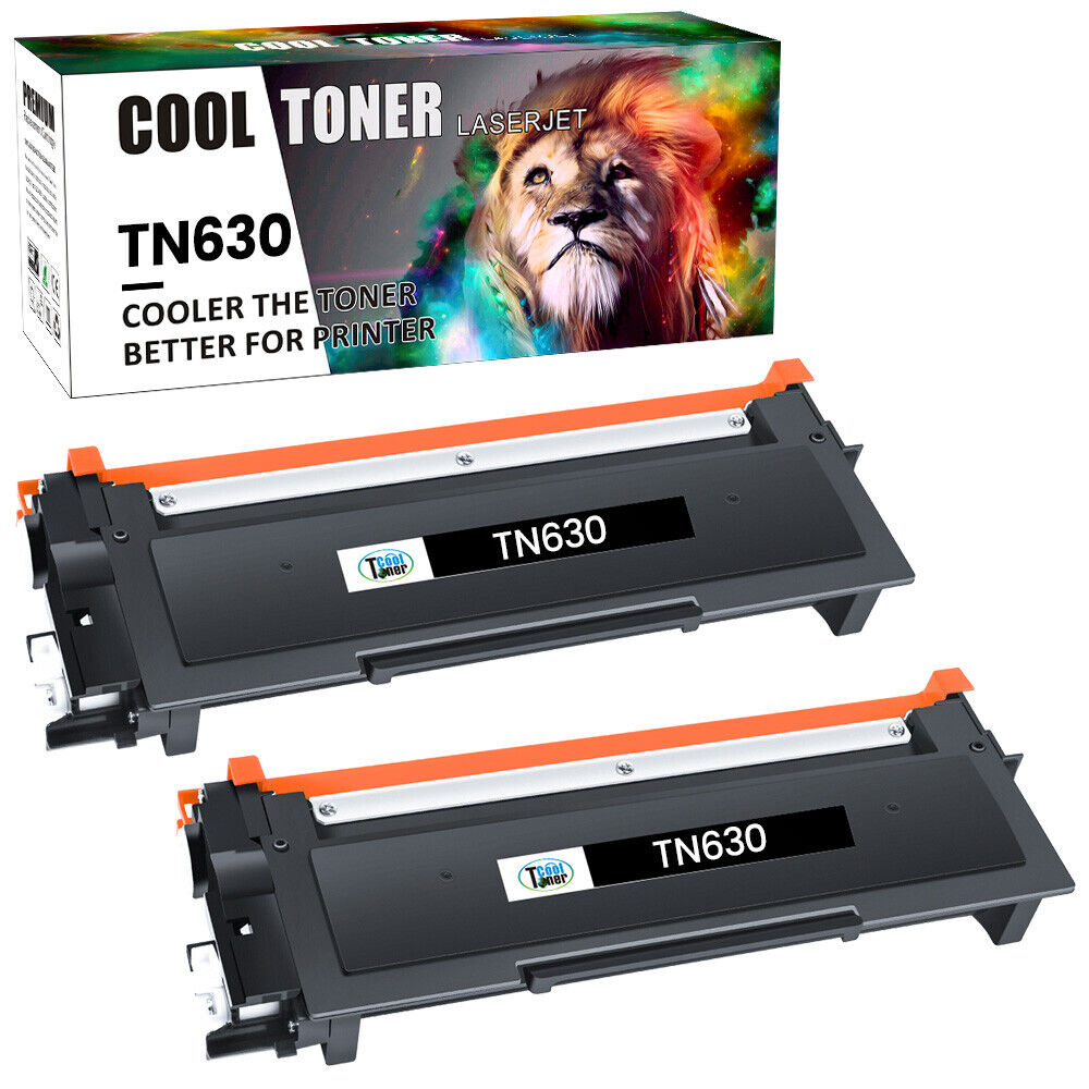 2x TN630 Toner Compatible With Brother DCP-L2520DW L2540DW HL-2300D MFC-2700DW