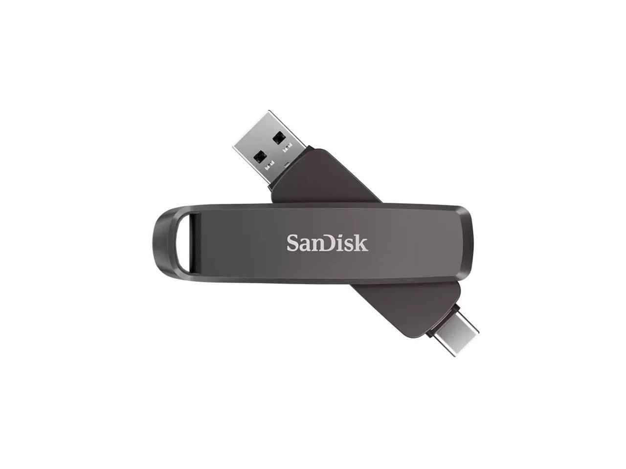 SANDISK 256GB Extreme PRO Dual Drive - Up to 1,000MB/s, USB Type-C, and USB