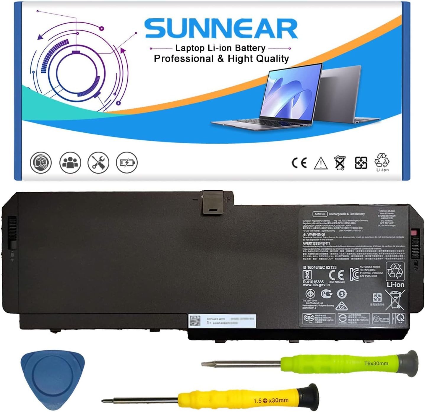 AM06XL Laptop Battery Compatible with HP Z Book 17 G5 G6 Series Laptop AMO6XL