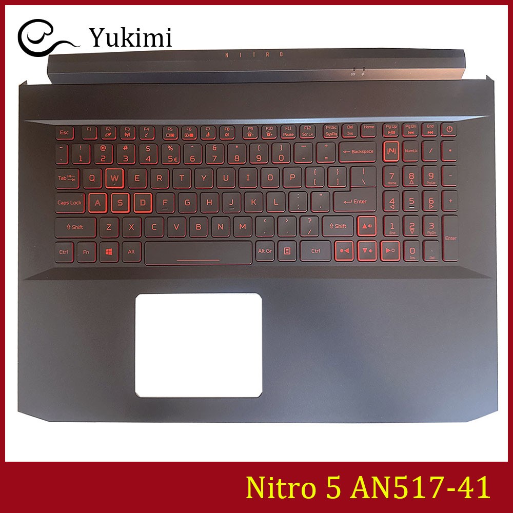 FOR ACER Nitro 5 AN517-41 C Shell Cover Upper Palmrest Backlit Keyboard Touch