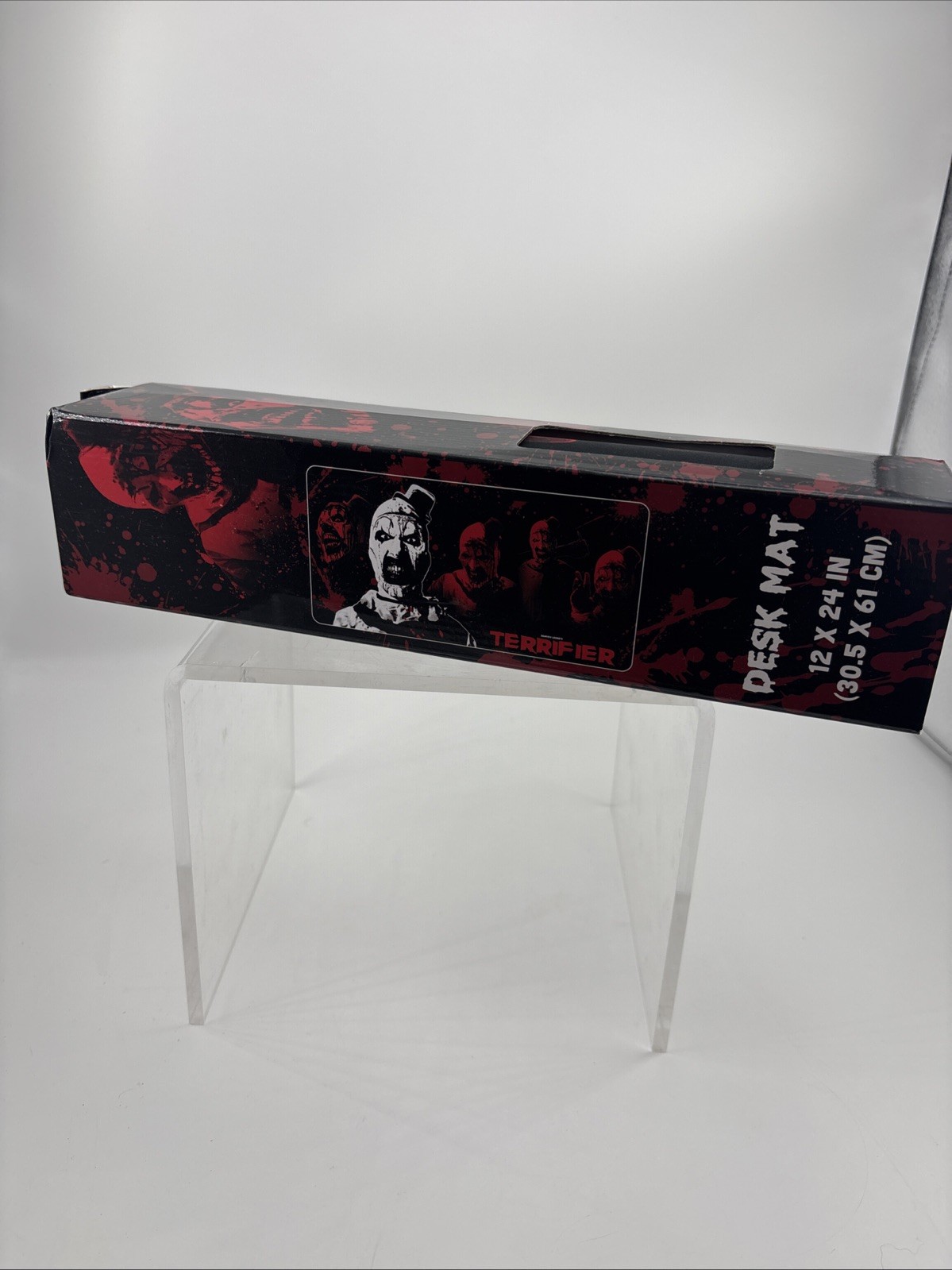 Terrifier Art The Clown Desk Mat Mouse Pad 12x24 Horror Movie Gaming Leone New