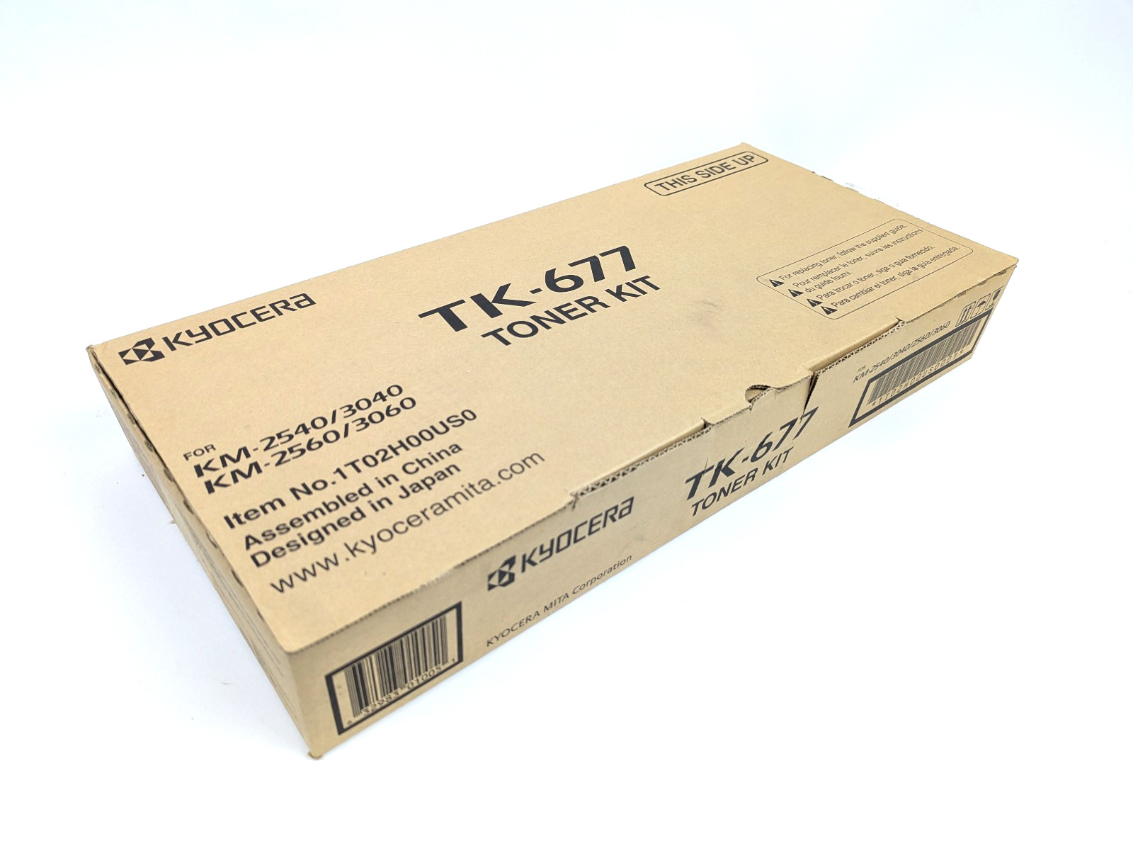 Open Box Kyocera TK-677 Black Toner Kit KM-2540/3040/2560 - 1T02H00US0
