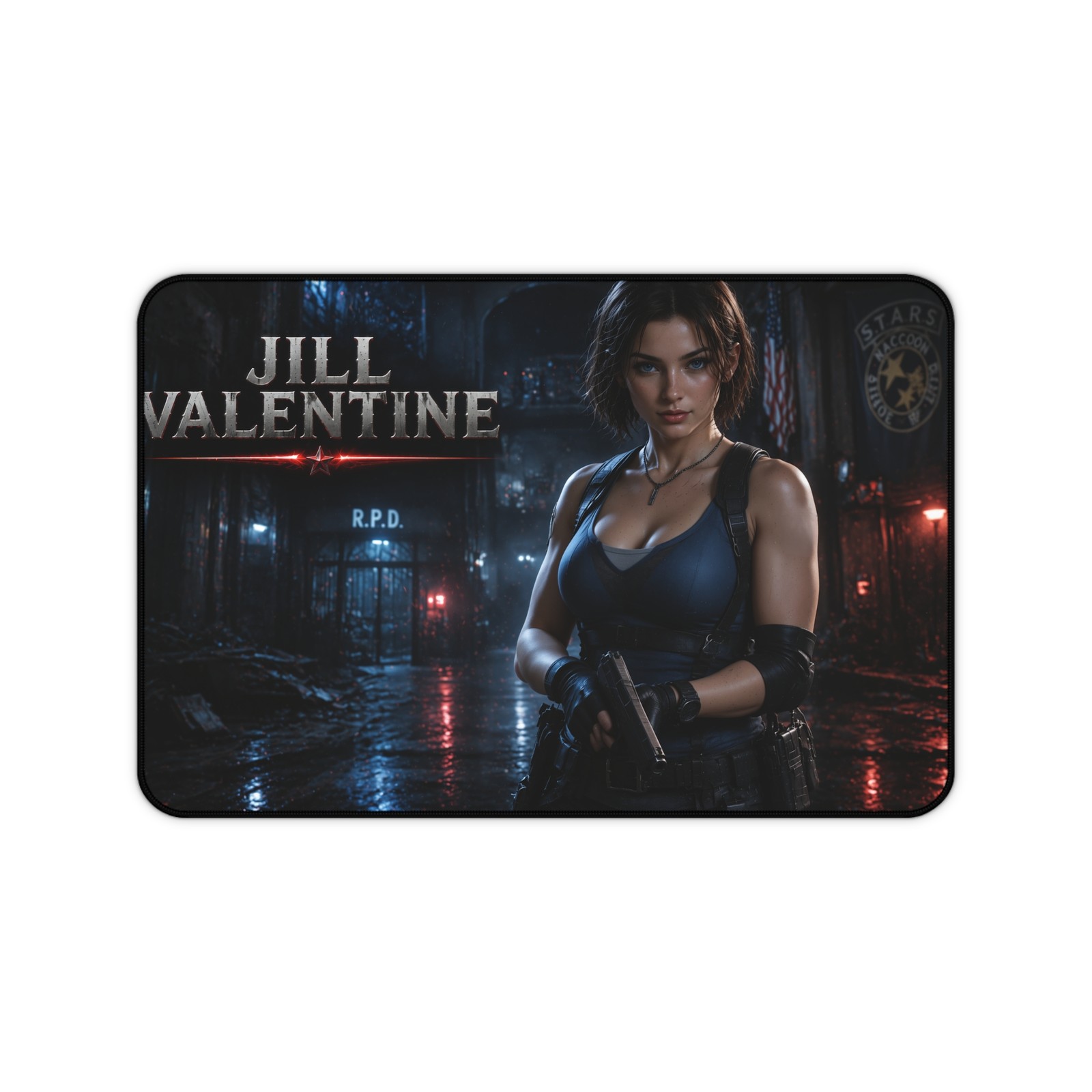 Jill Valentine Gaming Mouse Pad, Large Desk Mat, PC Setup, Gamer Gift