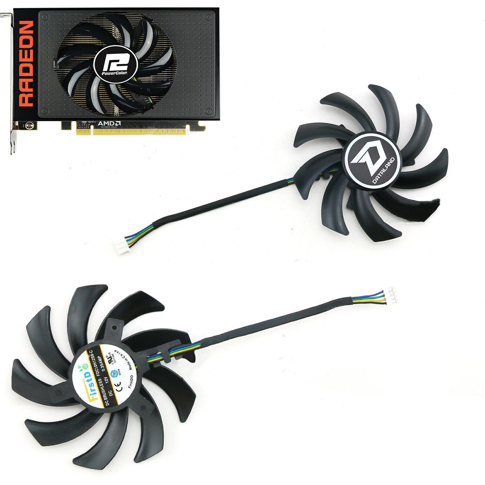 FDC10H12D9-C Graphics Cooling Fan for AMD/Dylan/ASUS R9 Nano 4G HBM Video Card