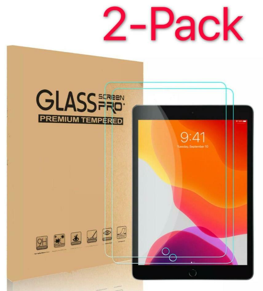 2-Pack HD Tempered Glass Screen Protector For iPad 2 3 4 Air Pro 9.7" inch