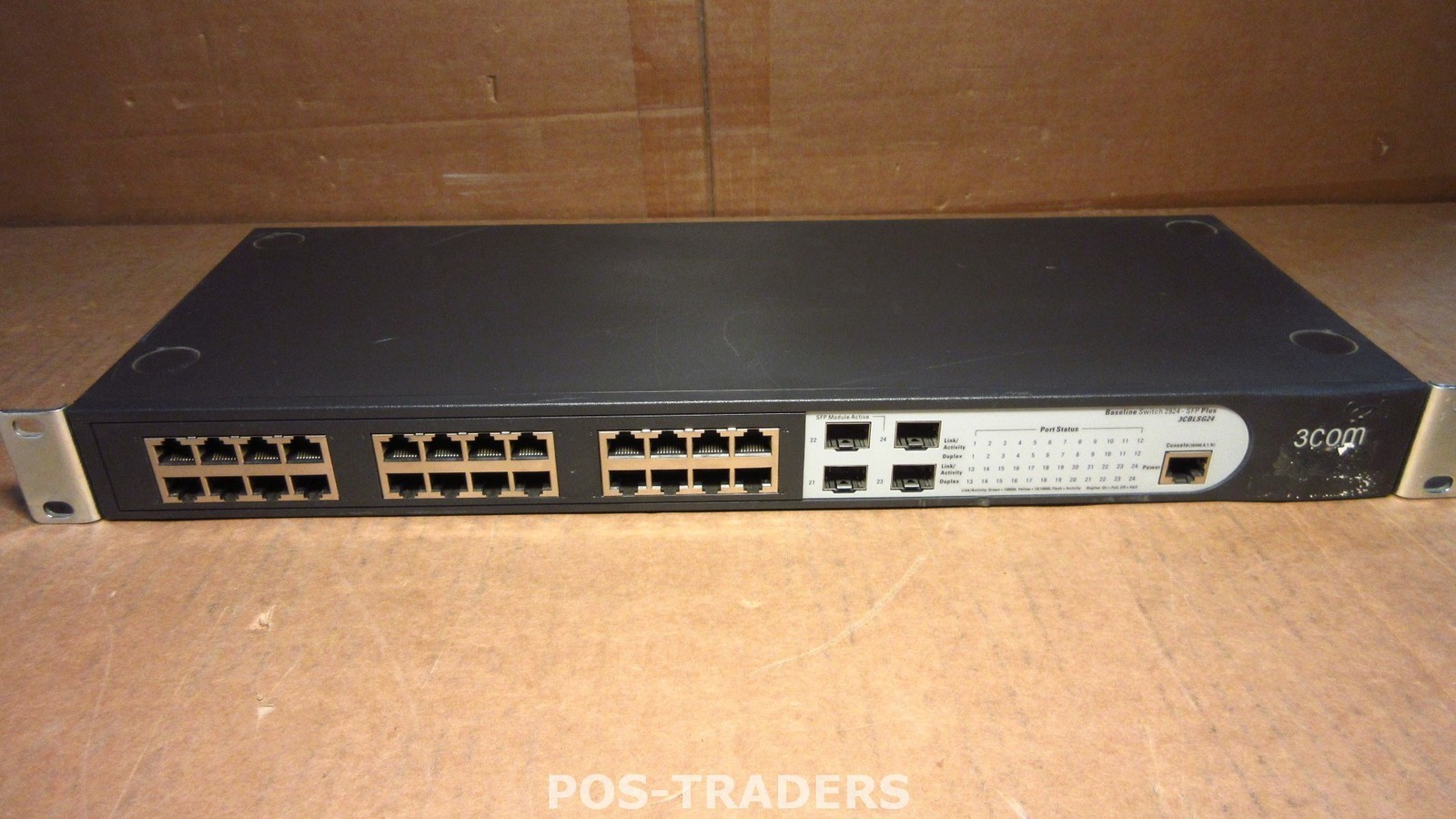 3Com 3CBLSG24 2924 SFP Plus Baseline Network Switch 24x LAN Ports 10/100 4x SFP