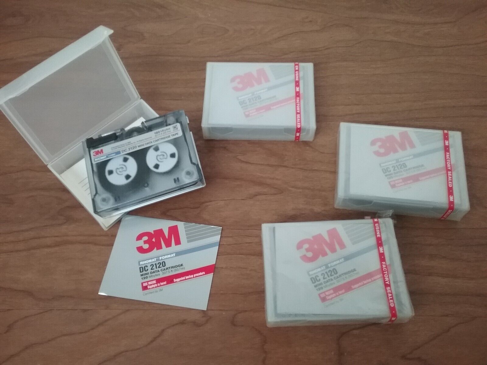 Vintage 3M DC 2120 Mini Data Cartridge Back Up Tape 120 MB  Rhomat Format