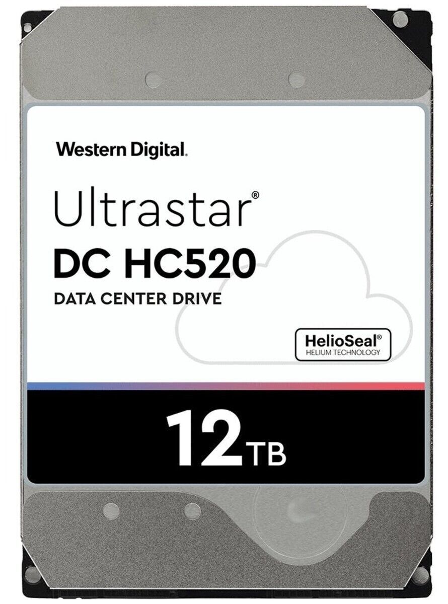 WD Ultrastar DC HC520 12 TB,Internal,7200 RPM,3.5 inch (HUH721212ALE600) Hard Dr