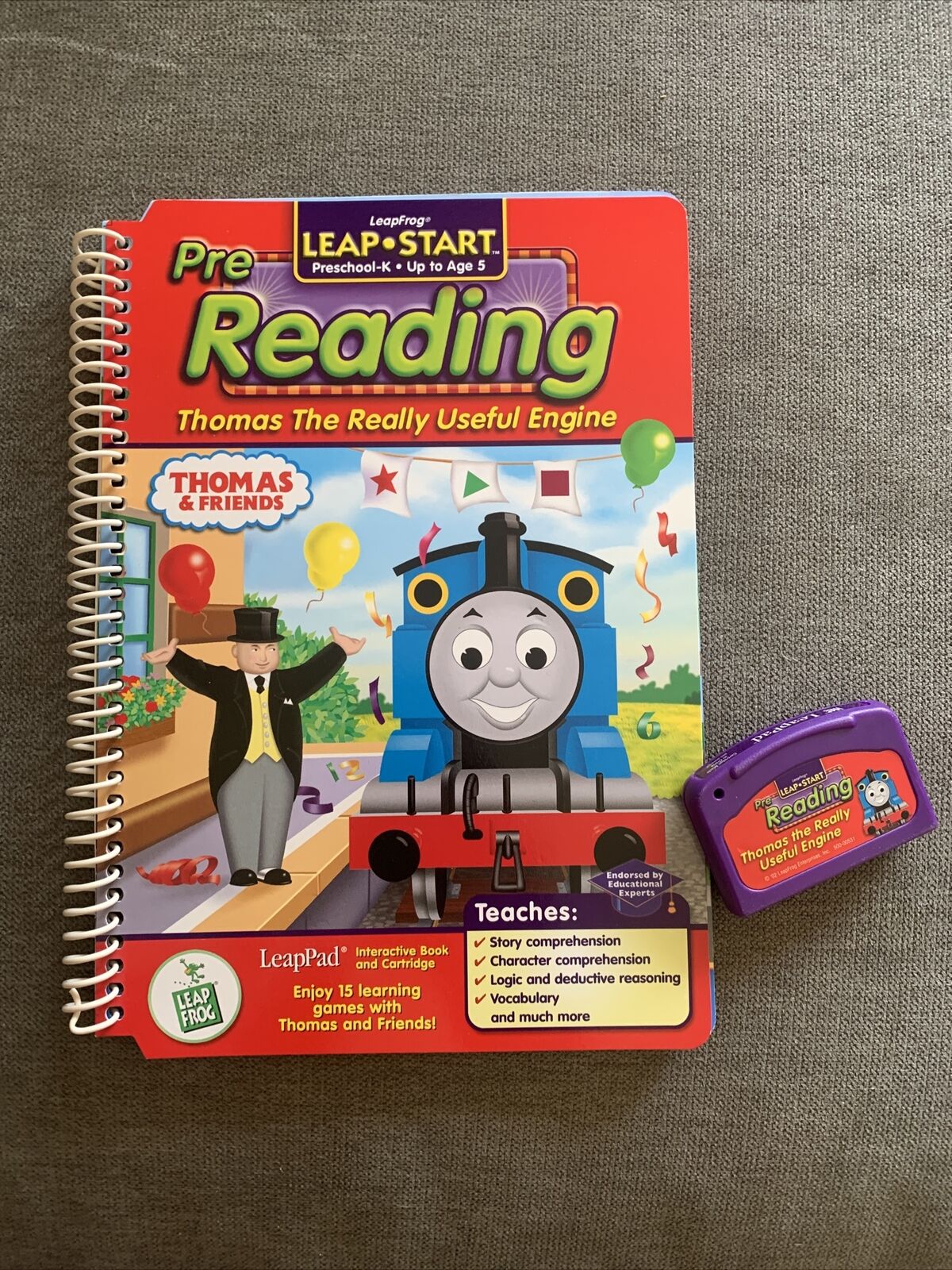 LeapFrog LeapPad Pre-K Reading Thomas The Really Useful Engine Cartridge & Book