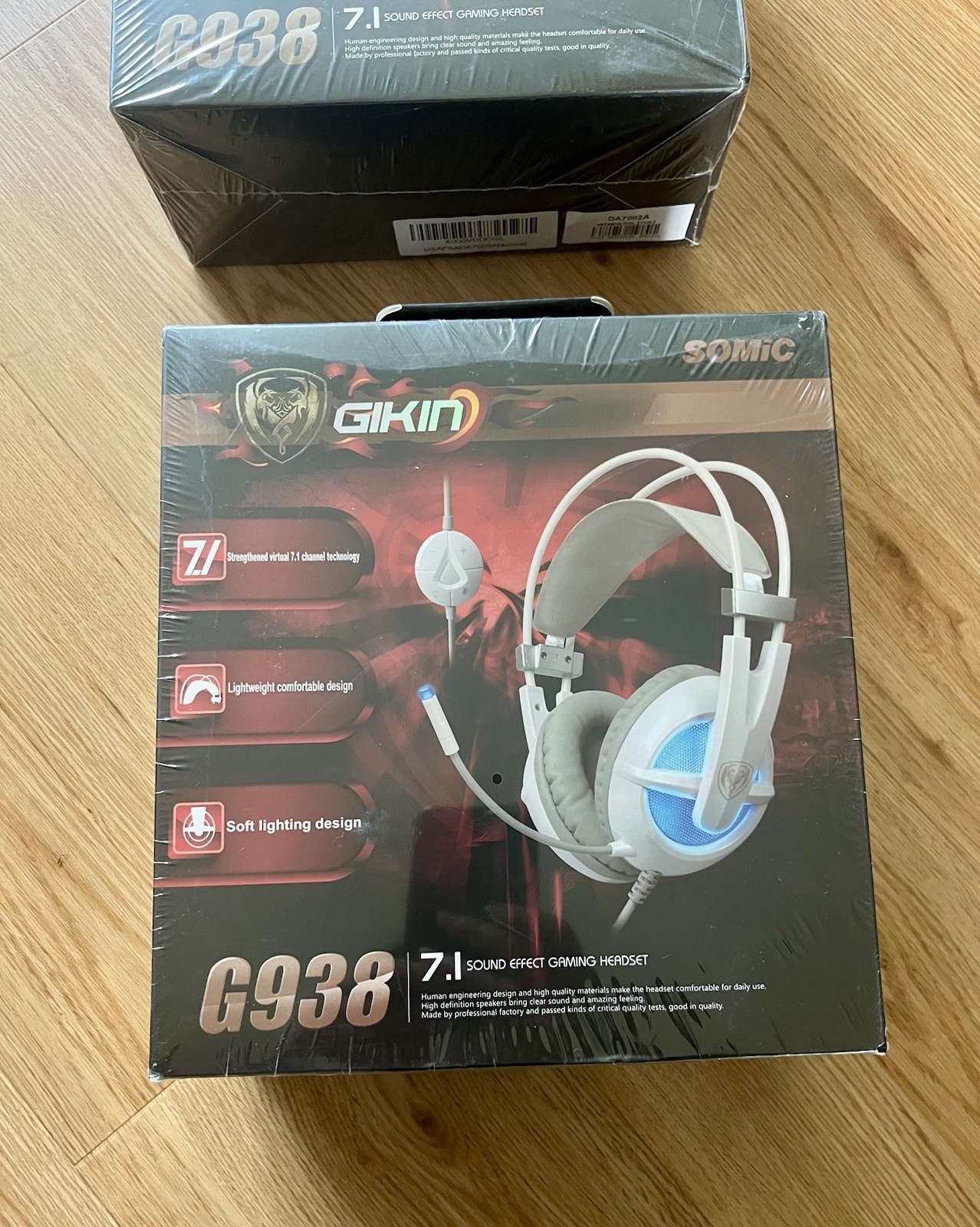 New Gaming Headset for PC LED Lights USB Plug