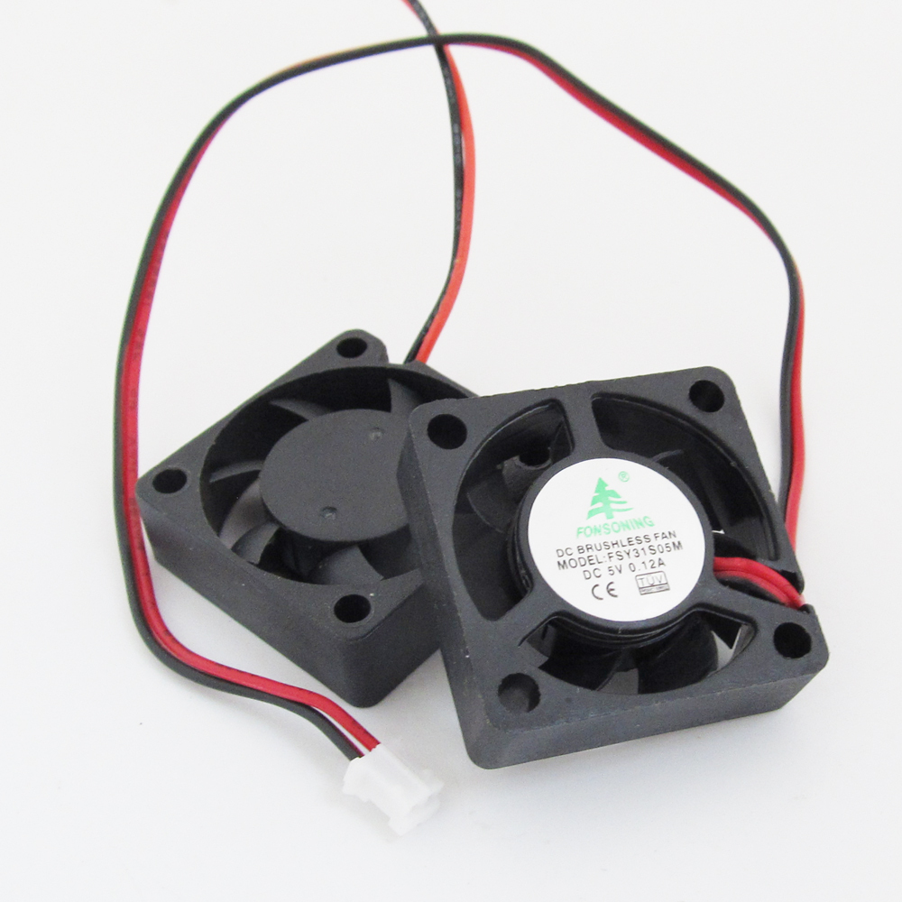 50x Brushless DC Cooling Fan 30x30x10mm 3010 5V 0.12A 7blades 2pin 2.0 Connector