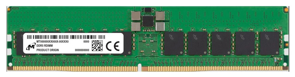 64GB - 2x Micron MTC20F2085S1RC64BD2 32GB DDR5 6400MT/S PC5-51200 CL52 2Rx8 ECC
