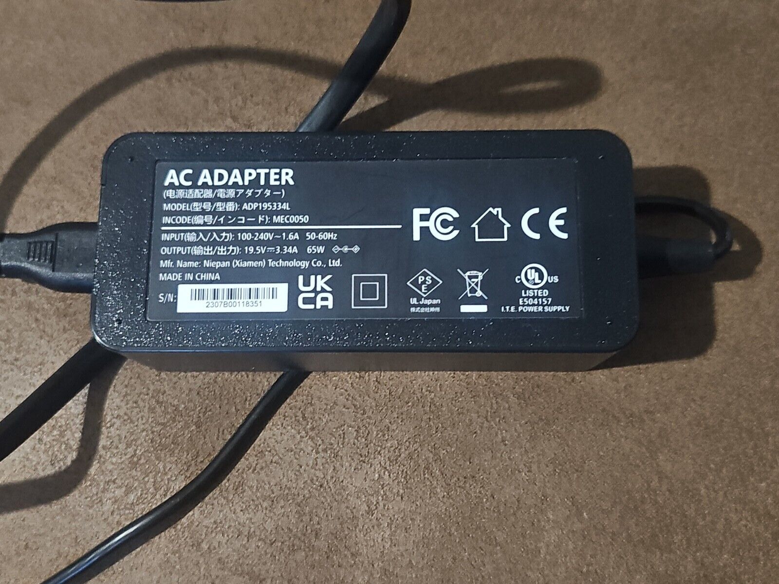  ADP195334L AC Adapter For Dell Latitude