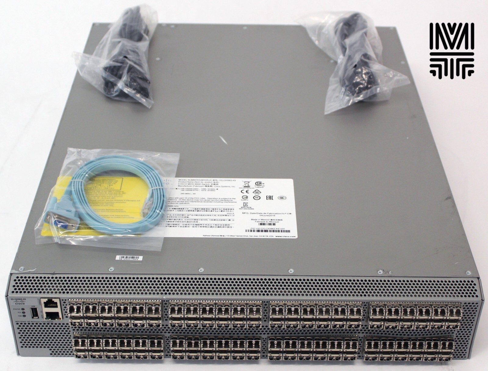 Cisco DS-C9396S-96EK9 MDS 9300 16G FC SFP+ (96x Active) w/ DS-SFP-FC16G-SW