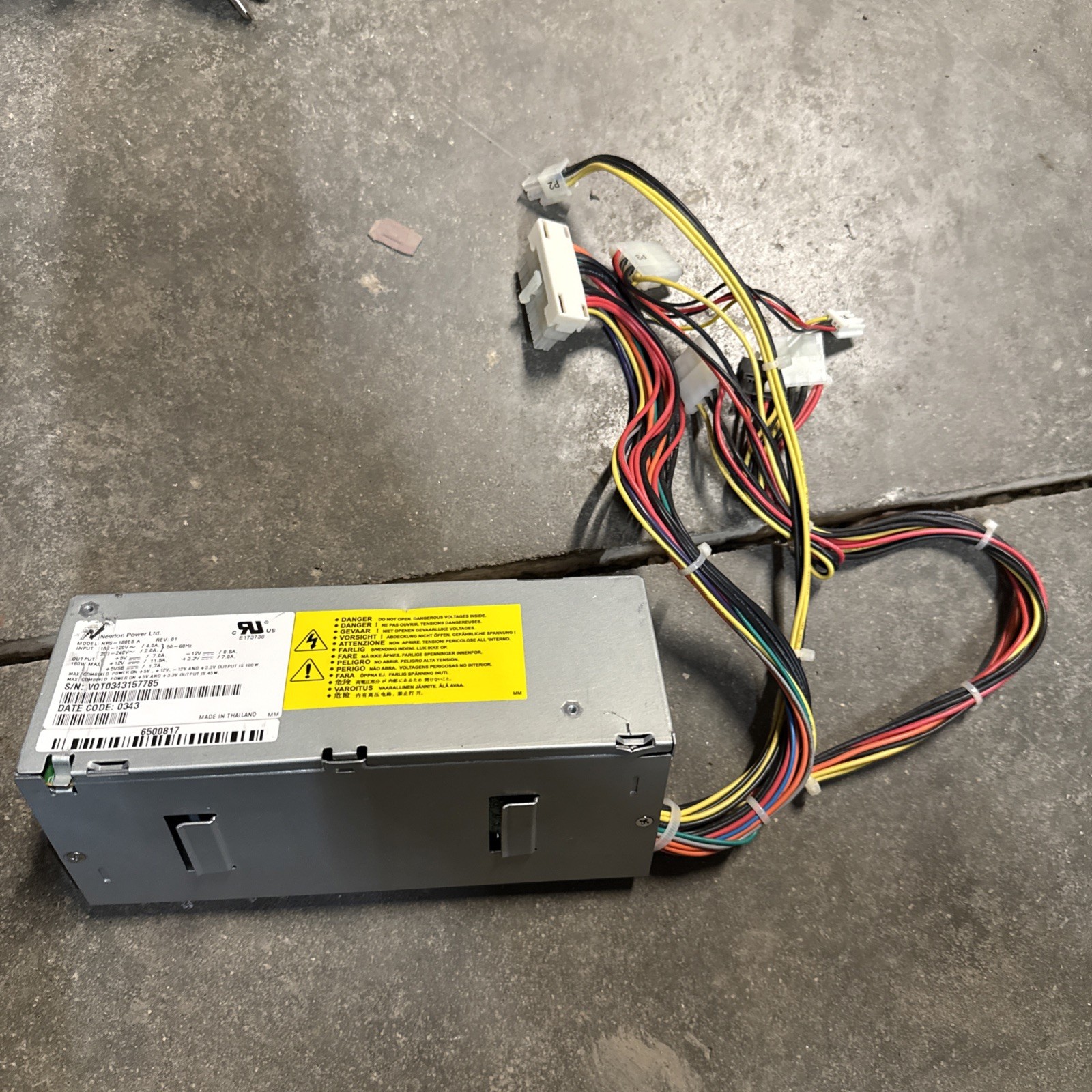 Newton Power NPS-180EB A REV 00 Power Supply 6500724